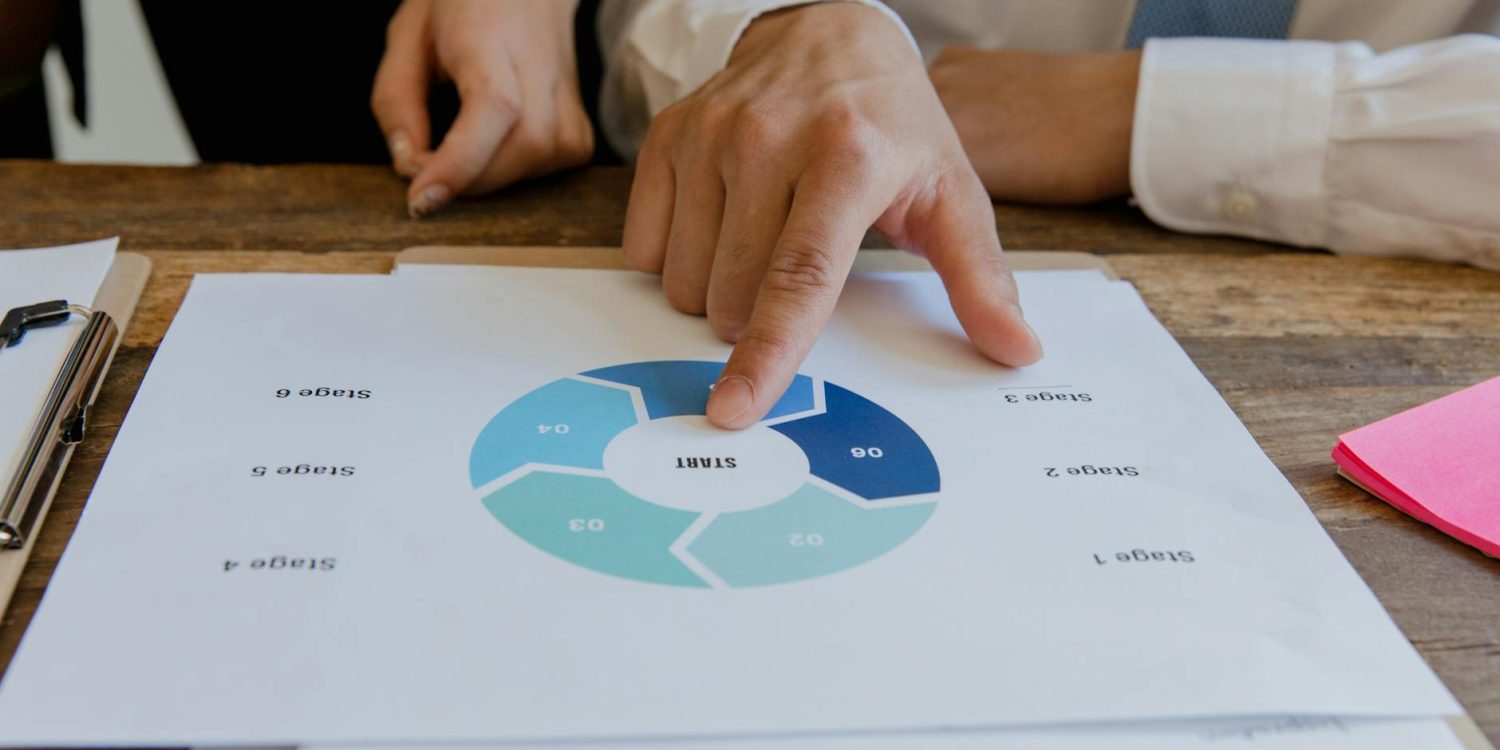 close up photo of a person pointing at start written on a paper